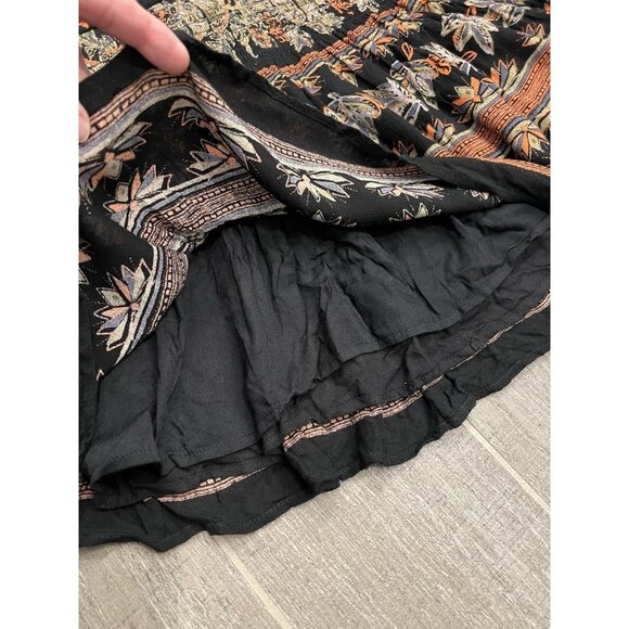 Free People Moonlight Drive Mini Dress Size Small Long Sleeve Lined Boho Peasant - Picture 10 of 16